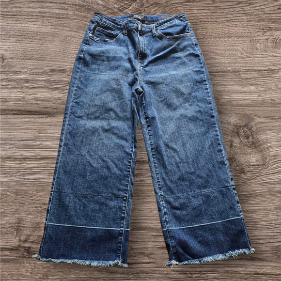 Judy Blue Women’s Wide Leg Crop Blue JB88490, Size 15 - Picture 1 of 7